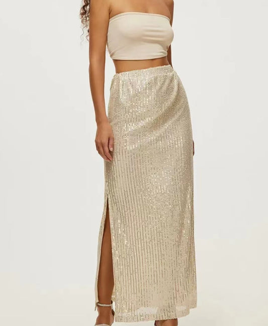 Fashionable Sequins Skirt Street Trend