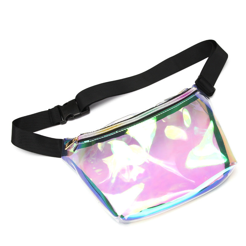 Laser transparent belt bag