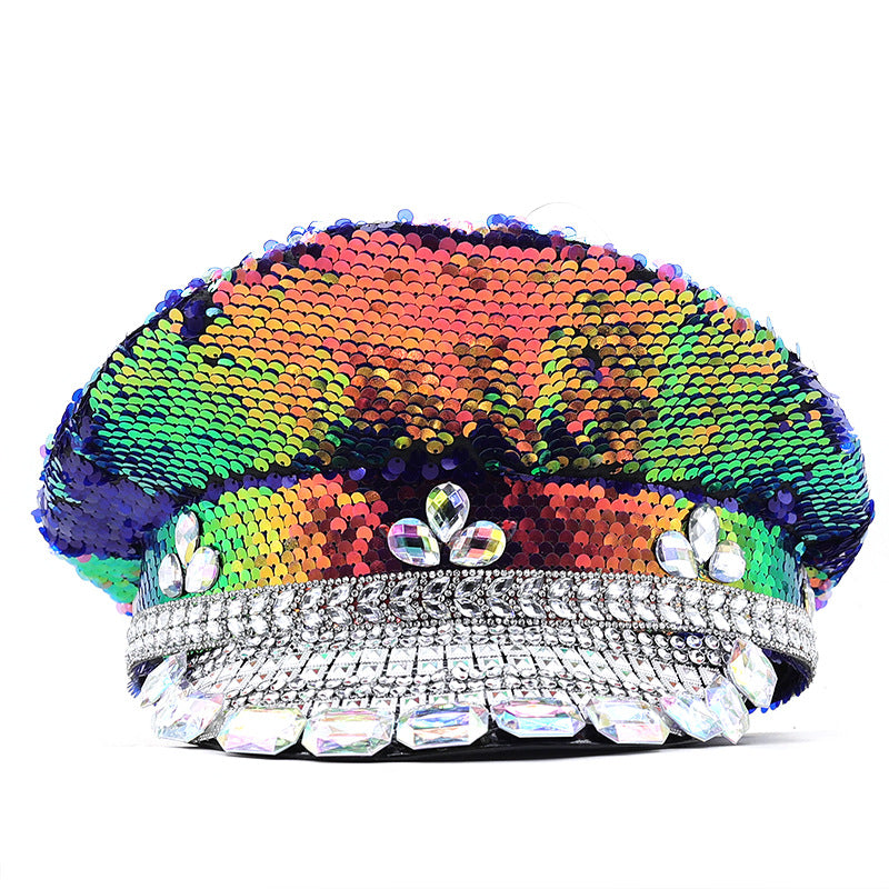 Women's Wedding Versatile Multi-color Diamond Photography Hat