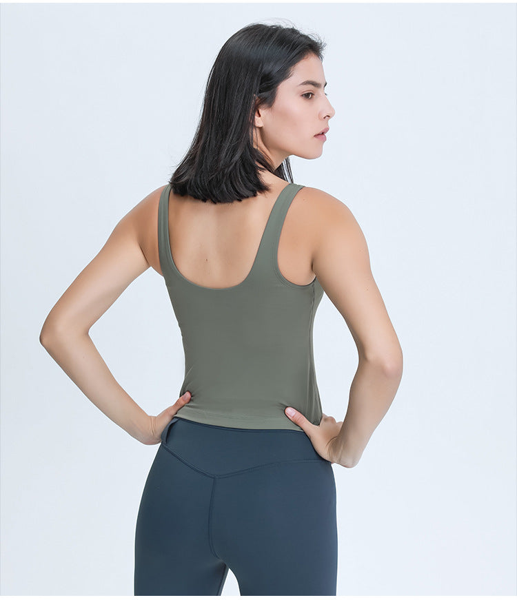 Ladies Belt Chest Pad U-shaped Beauty Back Sports Fitness Vest