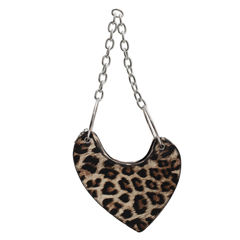 Fashion Snake Pattern Small Square Bag Personality Chain