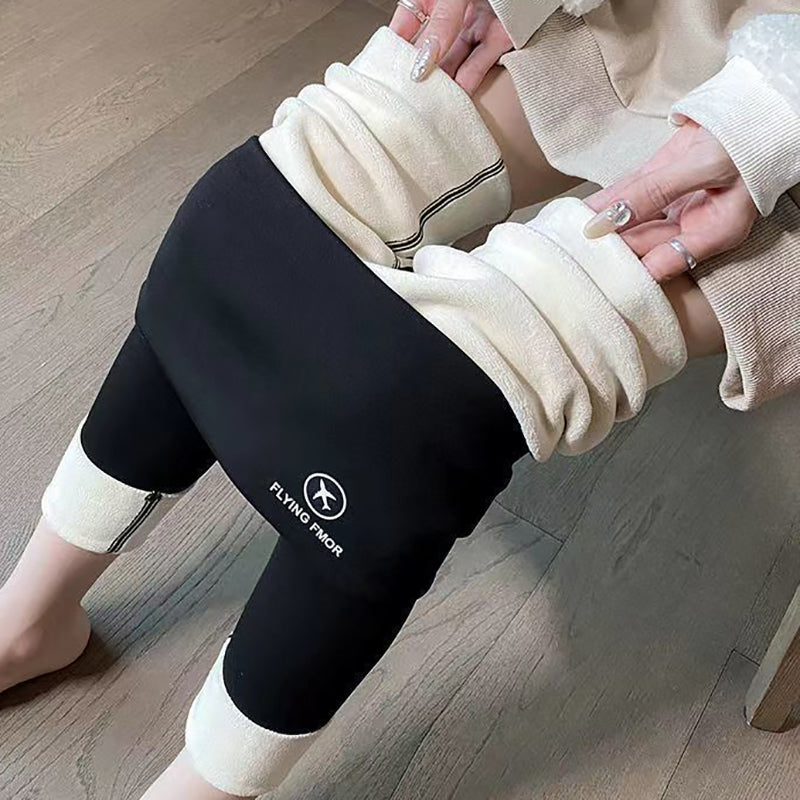 Kvinder efterår vinter skinny hajbukser Børn afslappet daglig sport dans fortykkede bukser vinter mode højtaljede joggingbukser