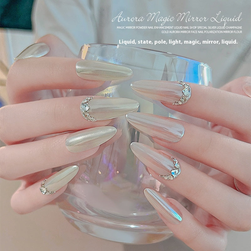 Nail Liquid Magic Mirror Effect Powder Moonlight Powder Aurora Powder Mirror Powder