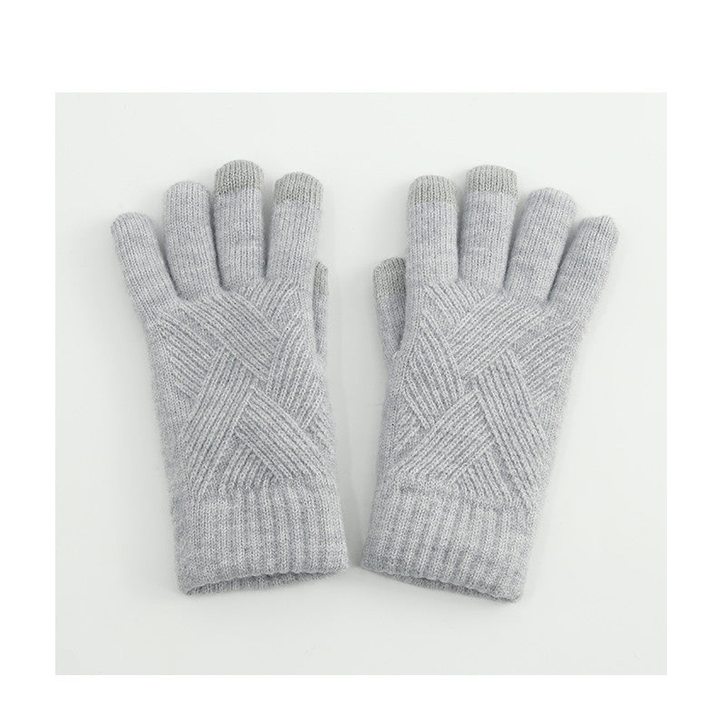Wool Touch Screen Gloves For Men And Women In Winter