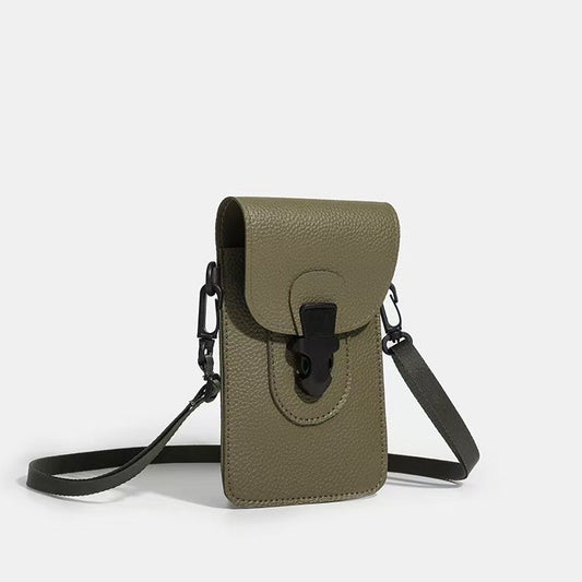 Minimalist Unisex Lock-clasp Crossbody Mini Bag