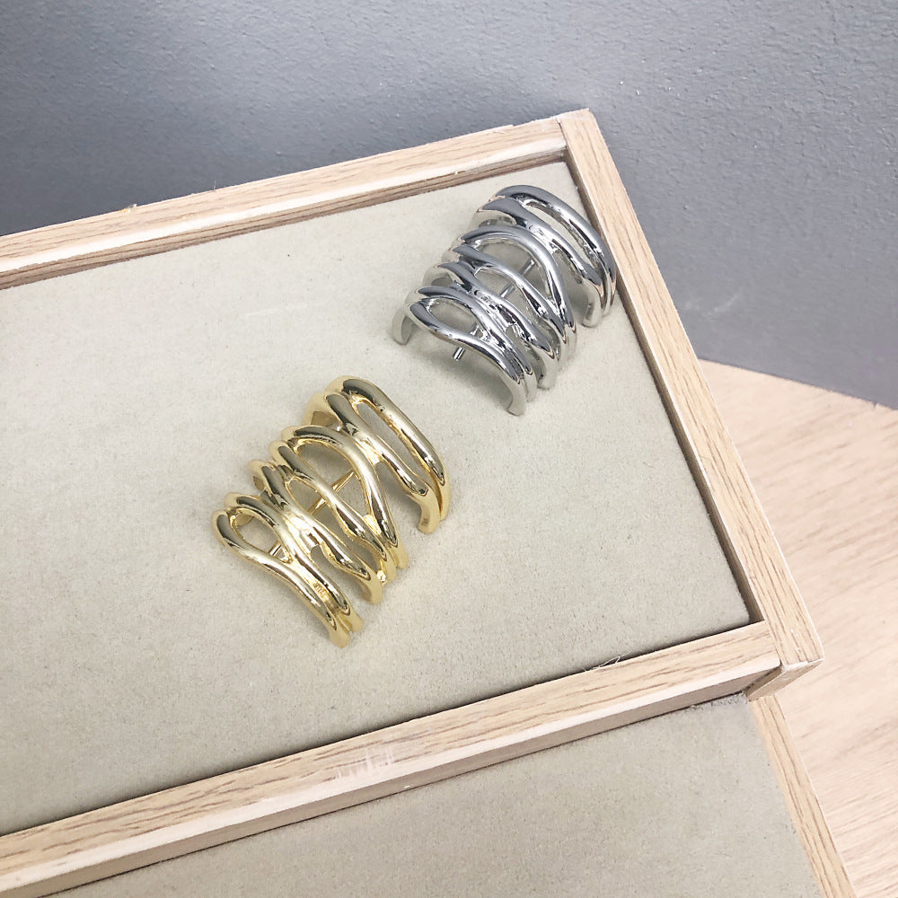 Cold Wind Ponytail U-shaped Barrettes Metal