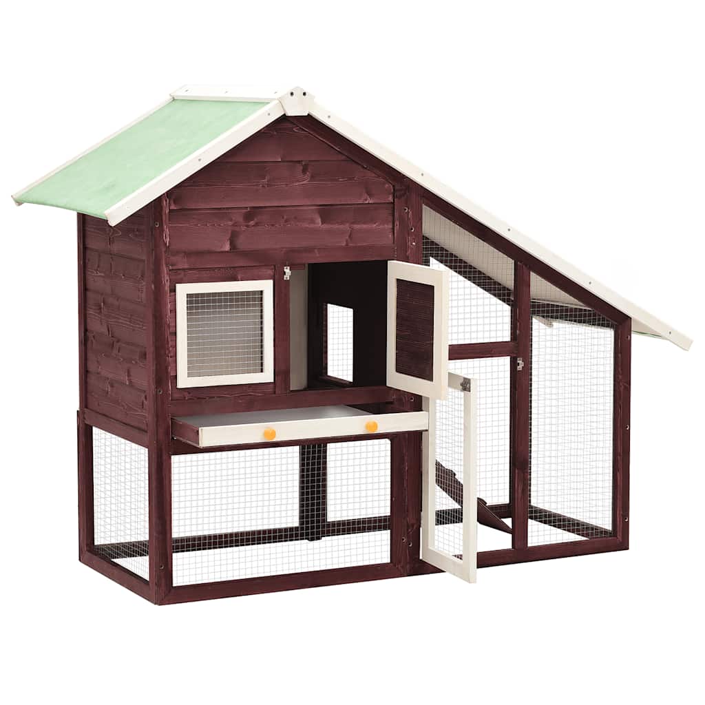 rabbit hutch mocha and 140x solid fir wood