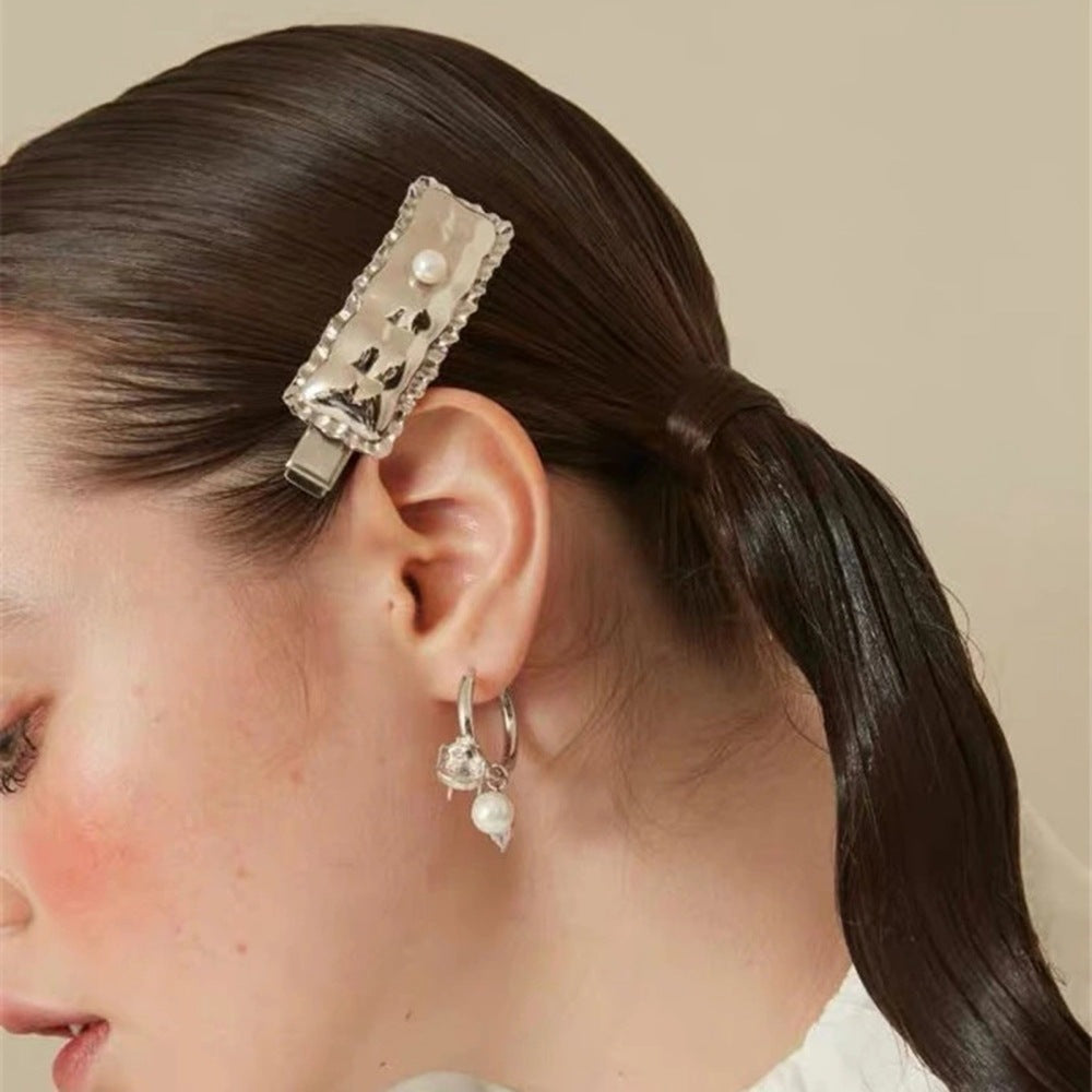 Simple Texture Hairpin Personality Creative Retro Square Hair Accessories