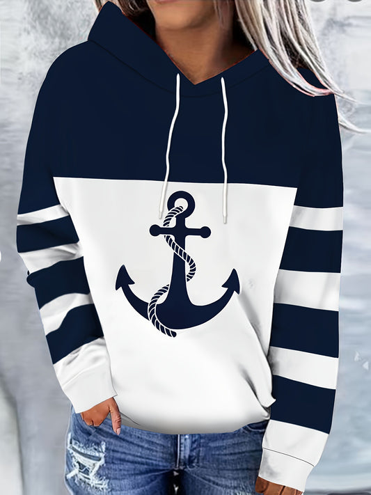 Digital-Print Casual Streetwear Womens Pullover Hoodie 3D