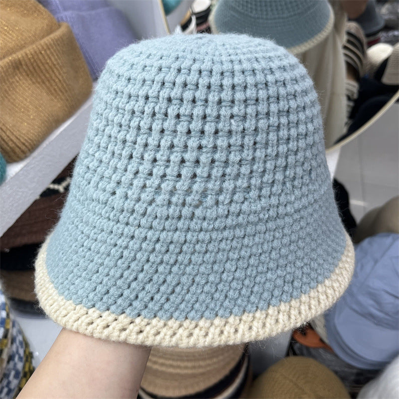 Women's Fashion Versatile Wool Knitting Fisherman's Hat