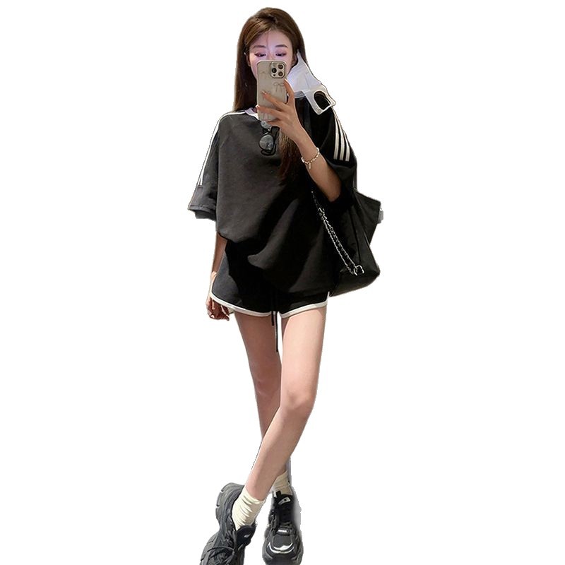 Korean-style Loose-fitting Fashionable Casual Two-piece Set