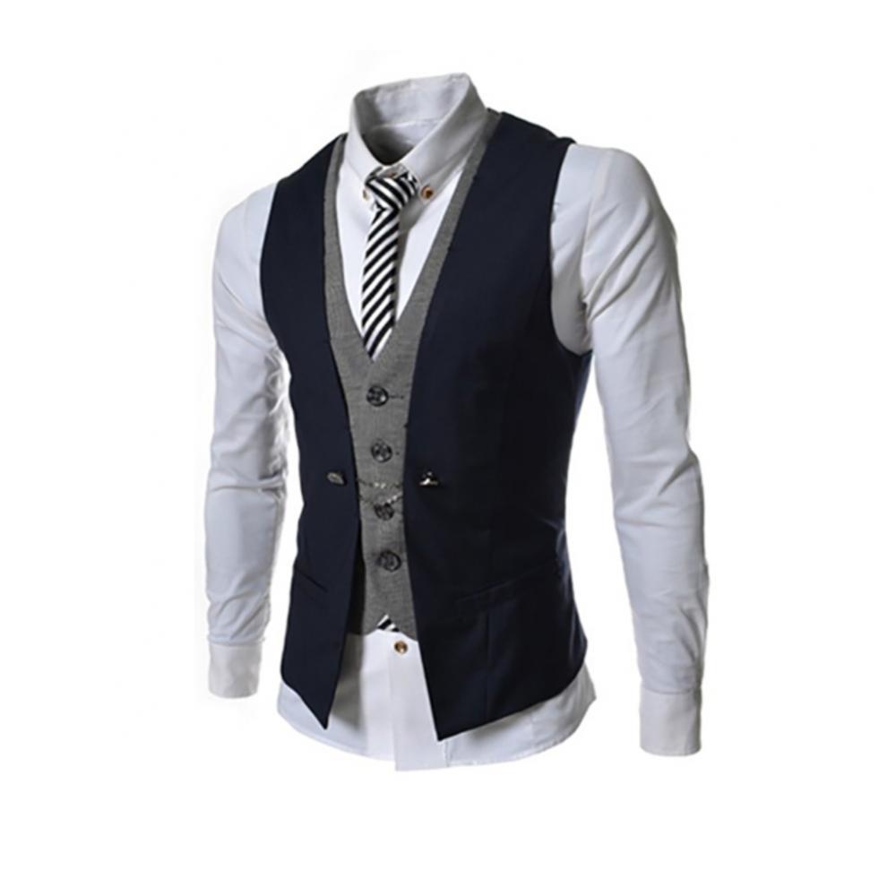 Men's Korean Style Fashion Personality Slim Vest