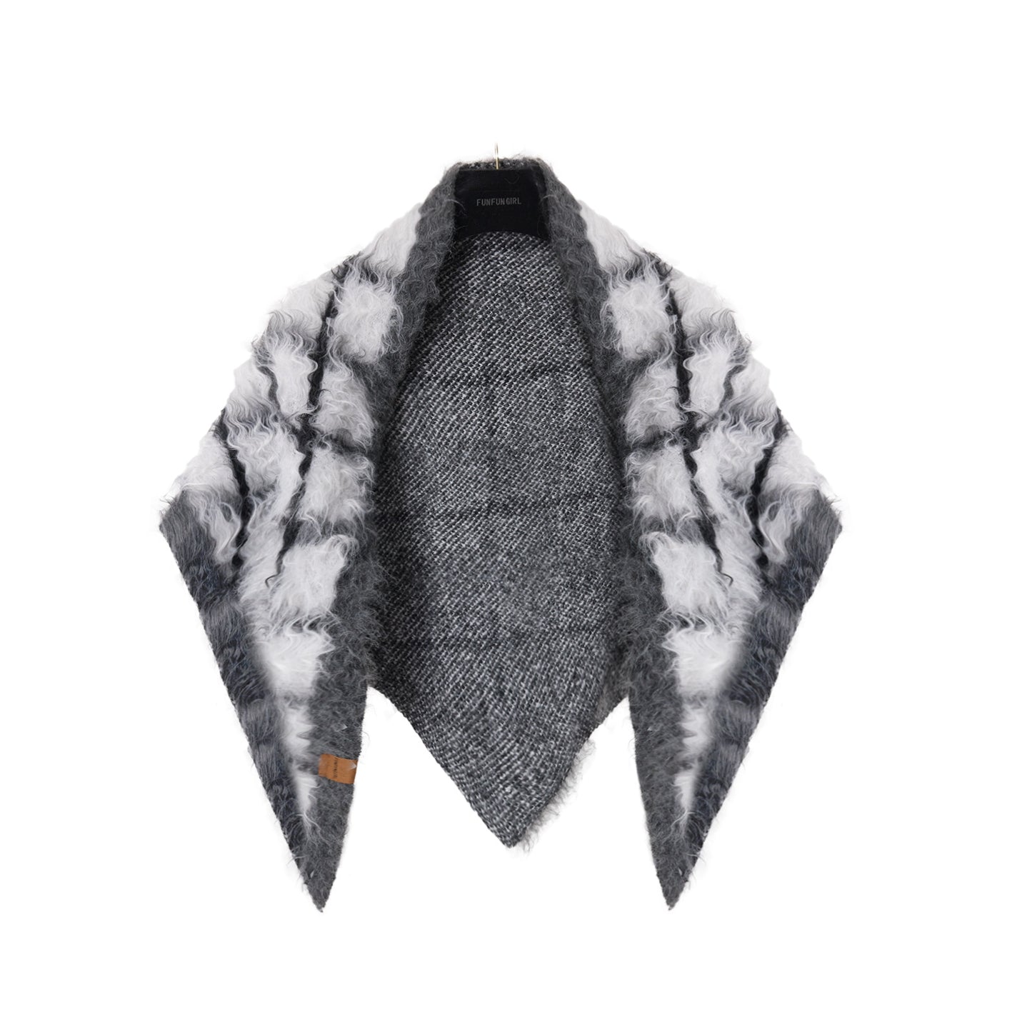 Cotton Wool Plaid Shawl Women's Warm Scarf