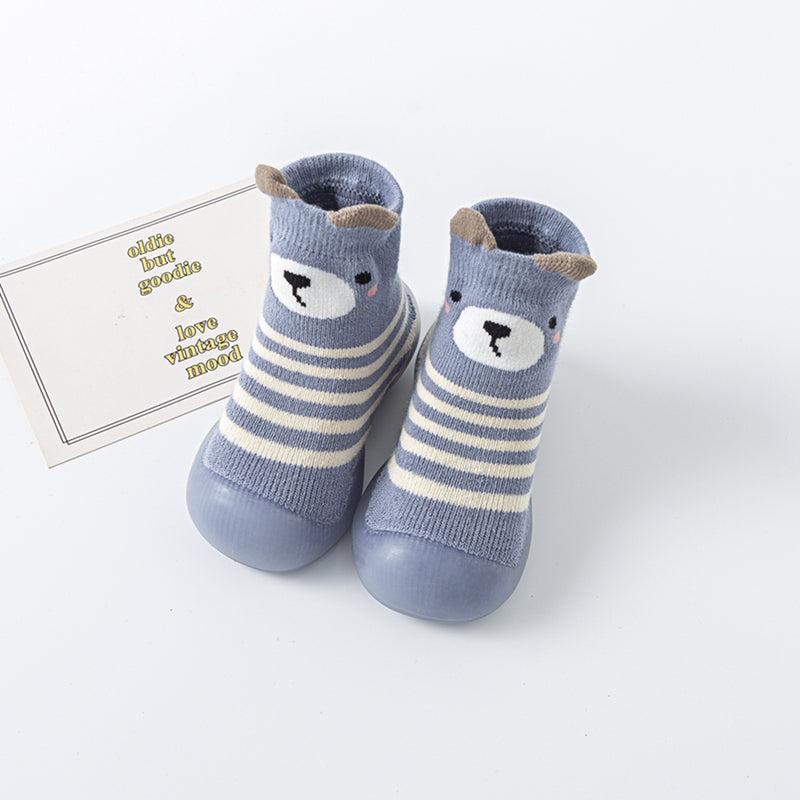 Children's Baby Toddler Mid-tube High-top Socks Floor Shoes