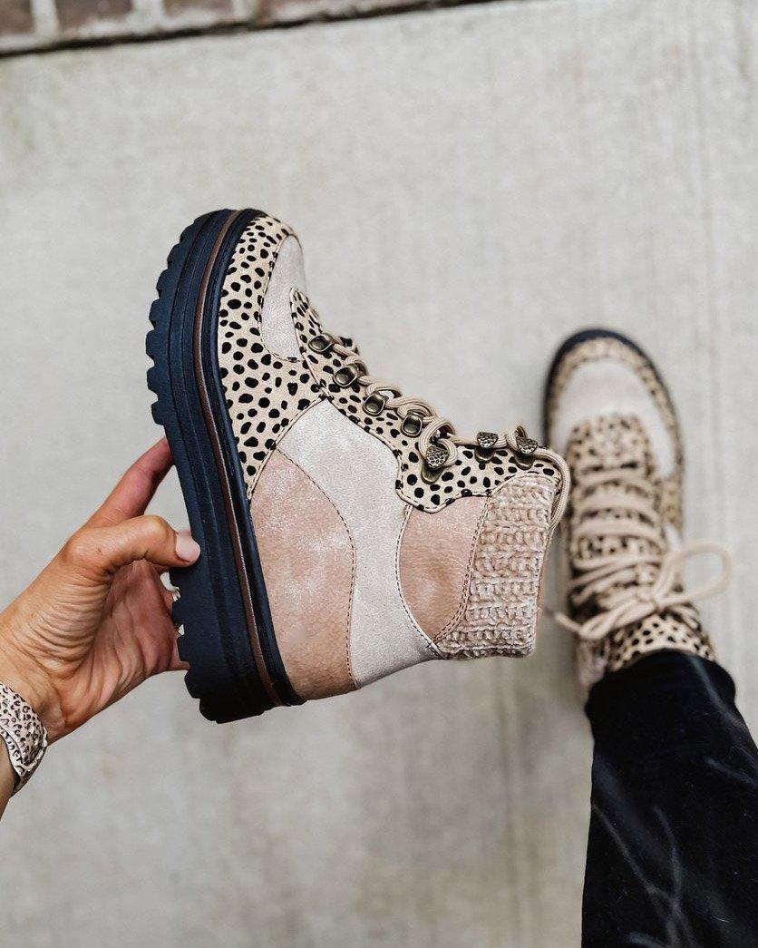 Plus Size Lace Up Martin Boots Low Top Round Toe Ladies