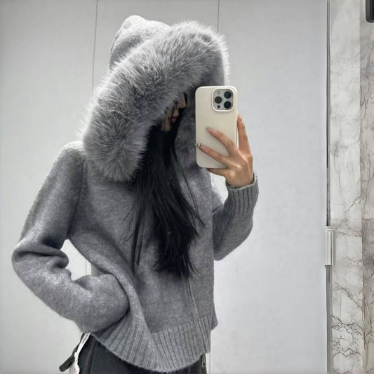Knitted Cardigan Sweater Coat For Women