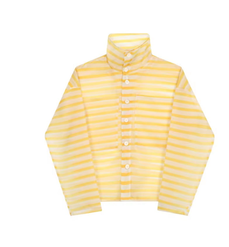 Men's Loose Striped Casual Thin Shirts