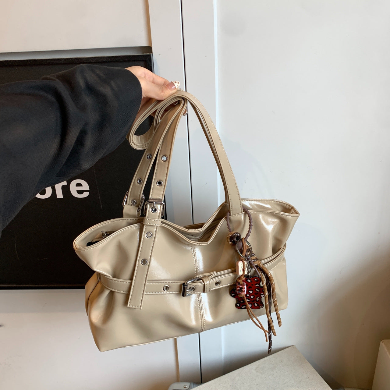 Womens Premium Textured Oil-waxed Leather Bag