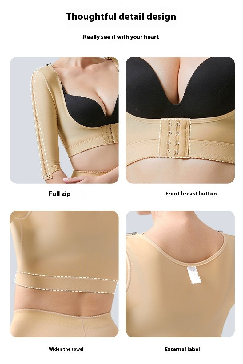 Zipper Strong Pressure Double Upper Limb Cover Breast Holding Butterfly Arm Corset