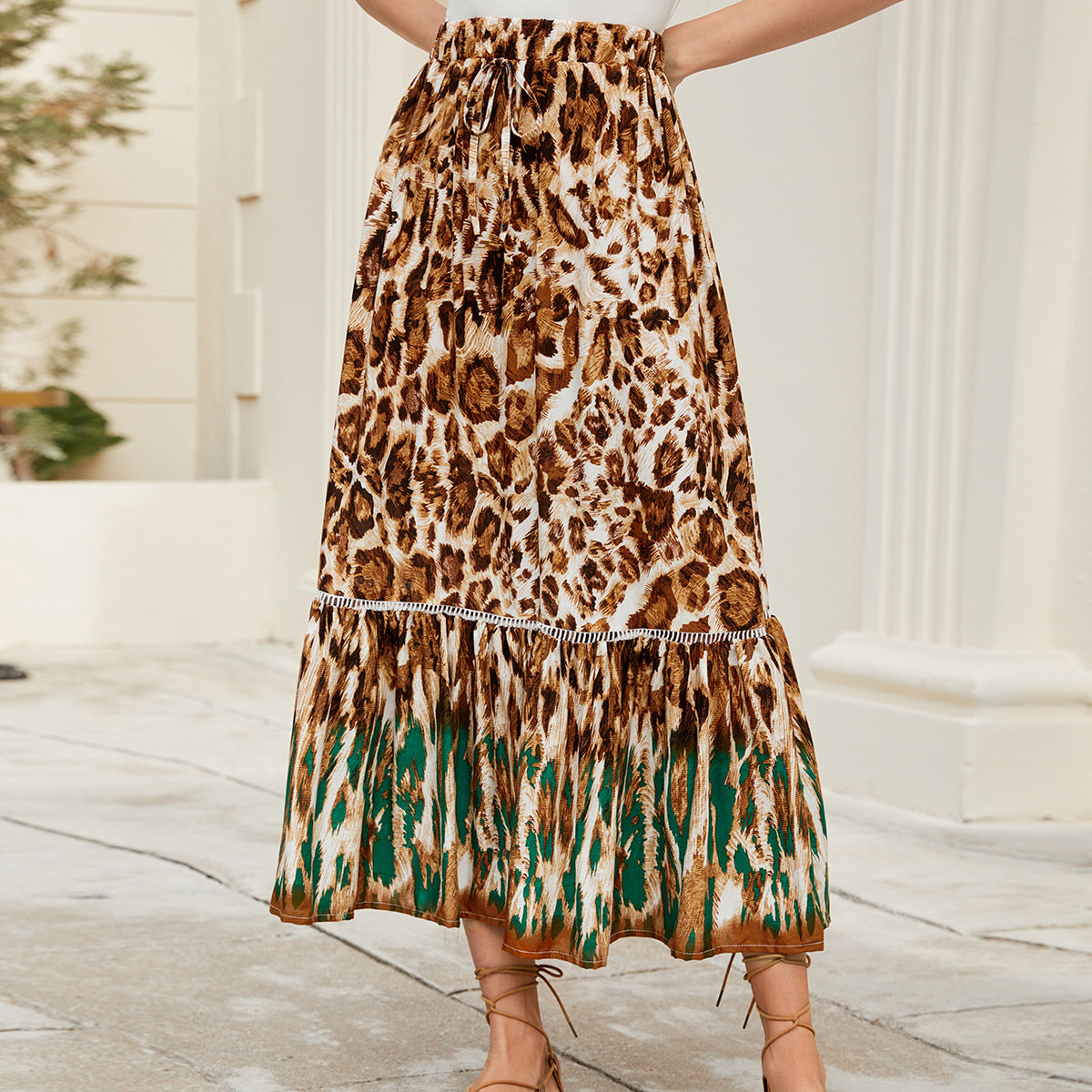 Printed Beach Vacation Skirt