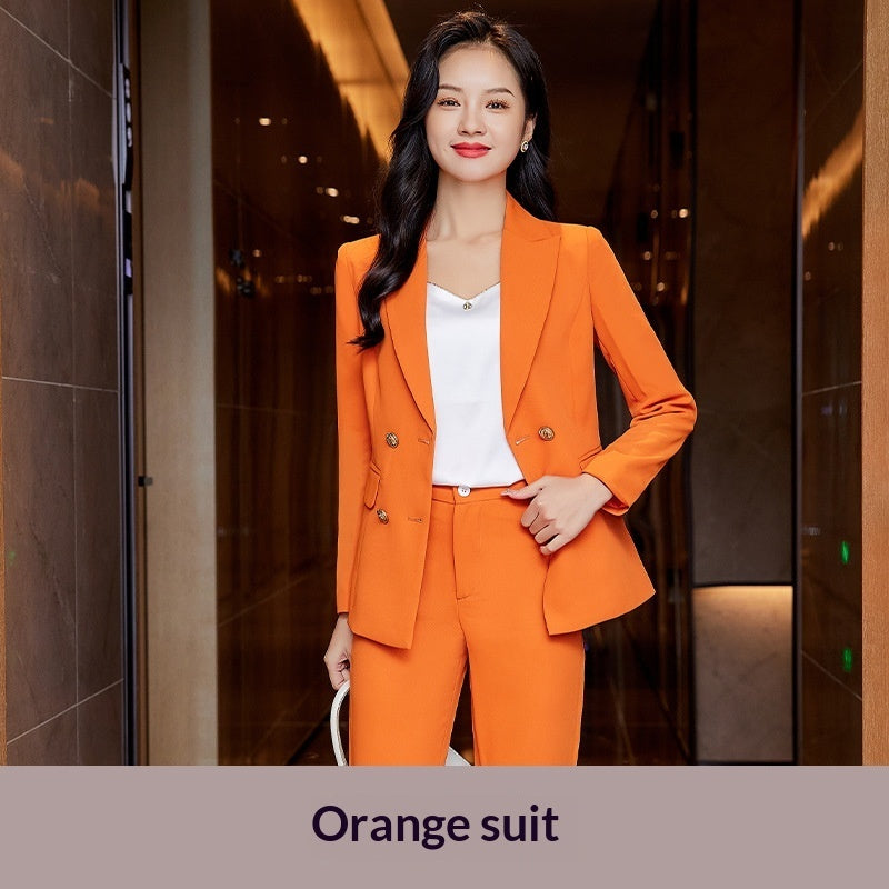 Womens Formal Suit Korean-Style Slim-Fit Casual Blazer With A High-End Professional Finish