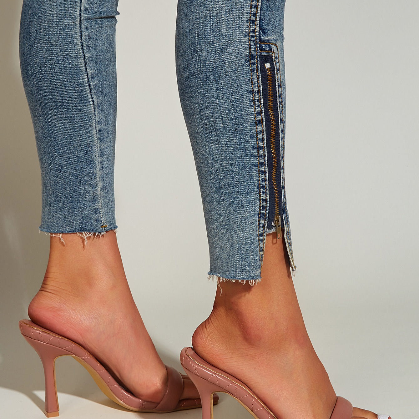 Diamond Square Open-toe Comfortable High-heel Sandals