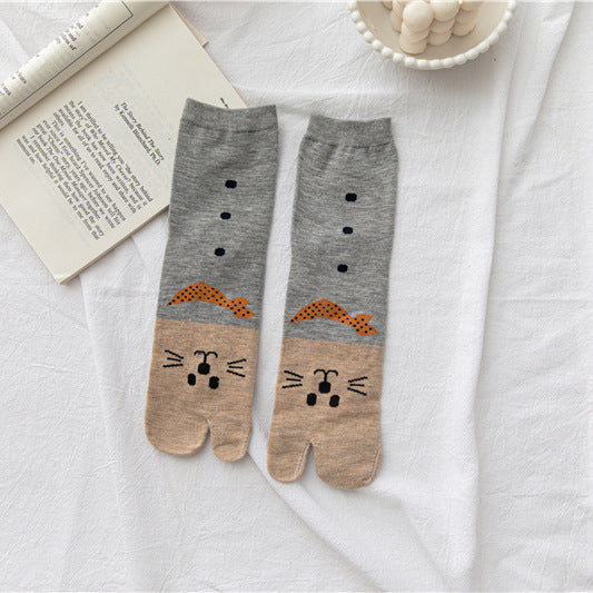 Women's Versatile Cartoon Tube Socks