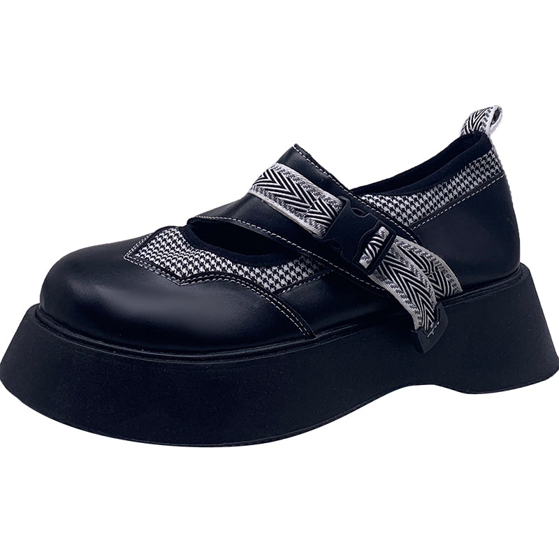 Big Toe Shoes Spring New Women's Shoes Thick-soled Mary Jane Platform Shoes