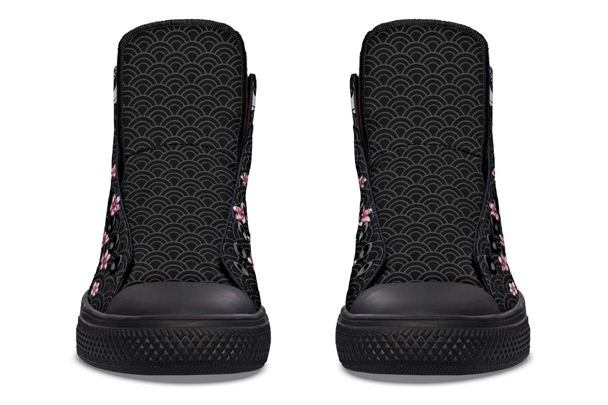 Printed Couple High-top Canvas Shoes
