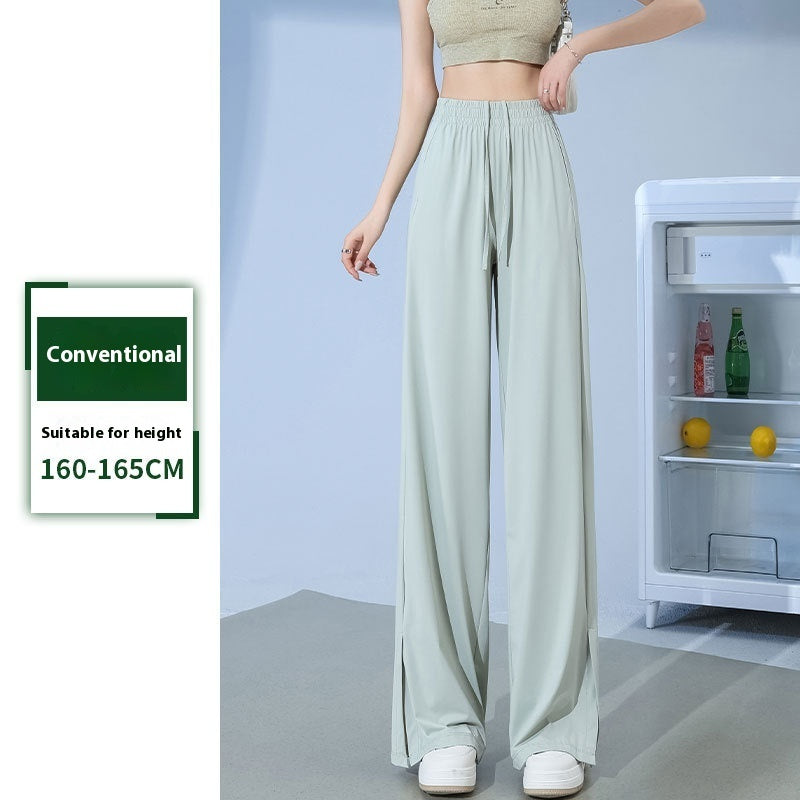 High Waist Drooping Straight Wide-leg Pants Versatile Slimming Loose