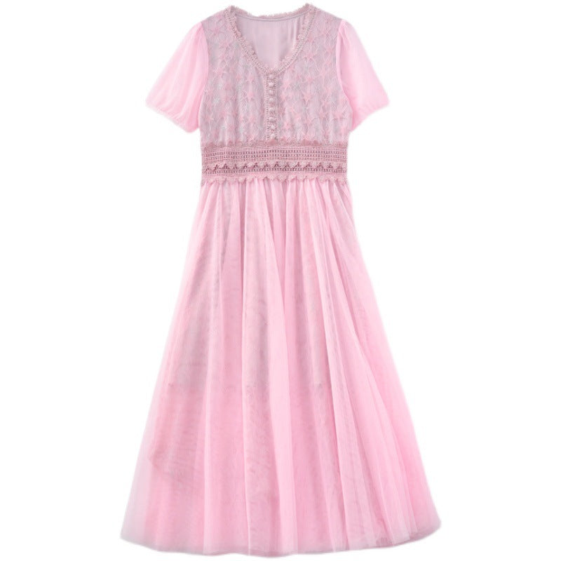 French Chiffon Skirt With Waistband For Slimming Effect