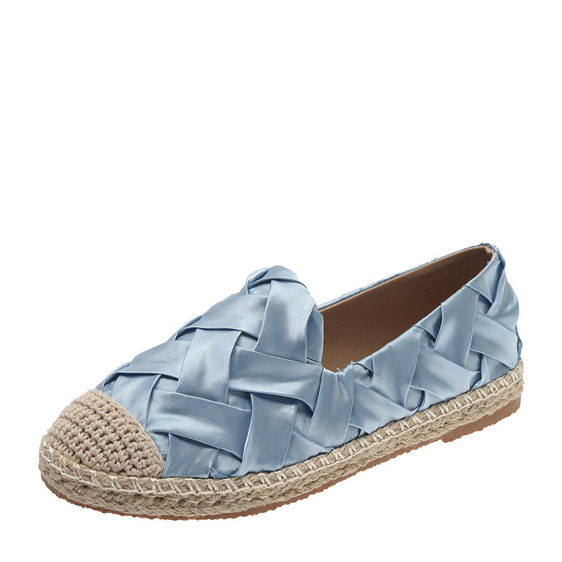 Women's Fashionable Woven Flat Lazy Shoes