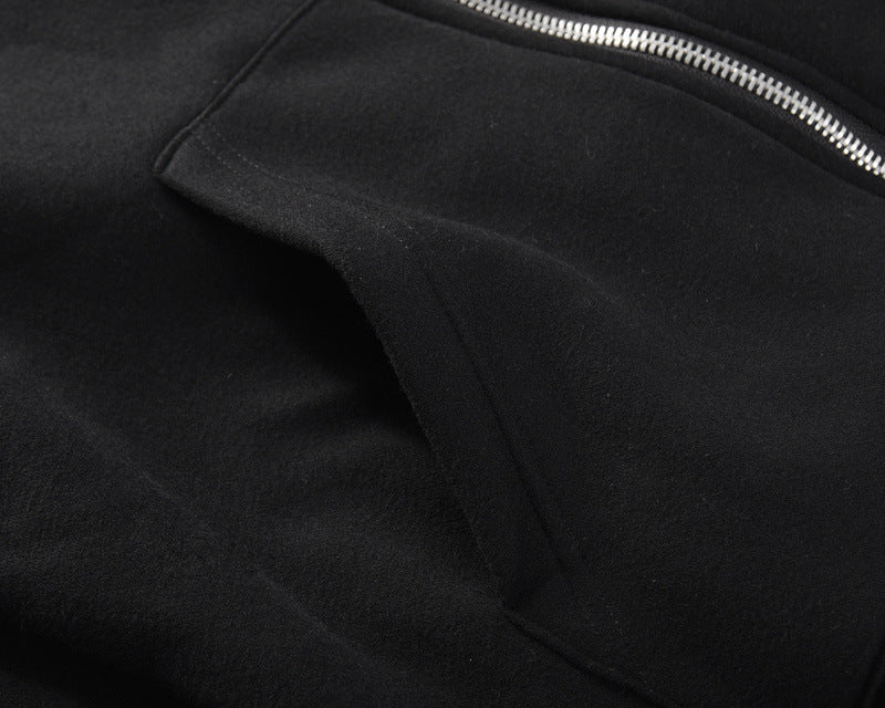 Men's And Women's Zippered Side Split Sweater