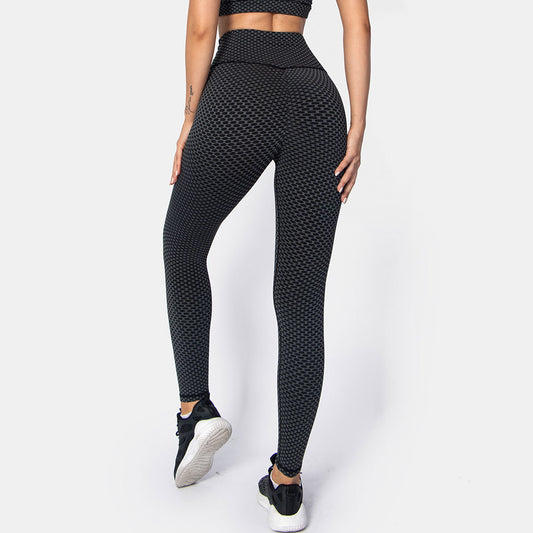 Summer New Quick-drying 3D Jacquard Women's Sports Tights