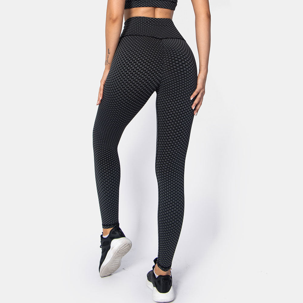 Summer New Quick-drying 3D Jacquard Women's Sports Tights
