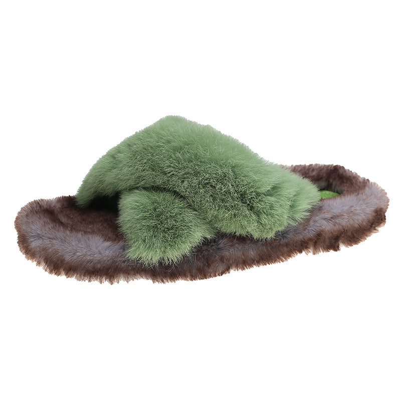 Design Sense Of Niche Flat Versatile Casual Mao Slippers