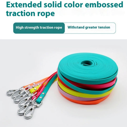 Pet Supplies PVC Embossed Lengthened Hand Holding Rope Waterproof Dog Walking