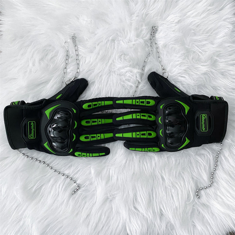 Functional Wind Adjustable Chain Sling Mechanical Gloves