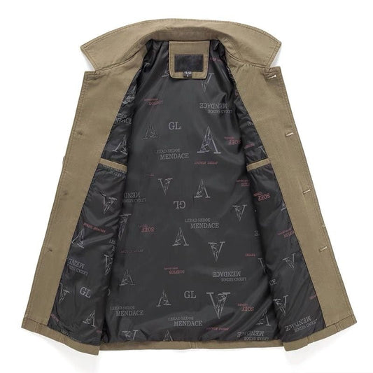 Cotton Jacket Men's Spring And Autumn Middle-aged Business Leisure Coat Dad Wear