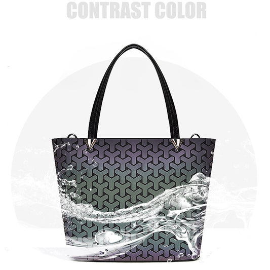 Women's PU Portable Fantasy Fashion Foldable Diagonal Bag