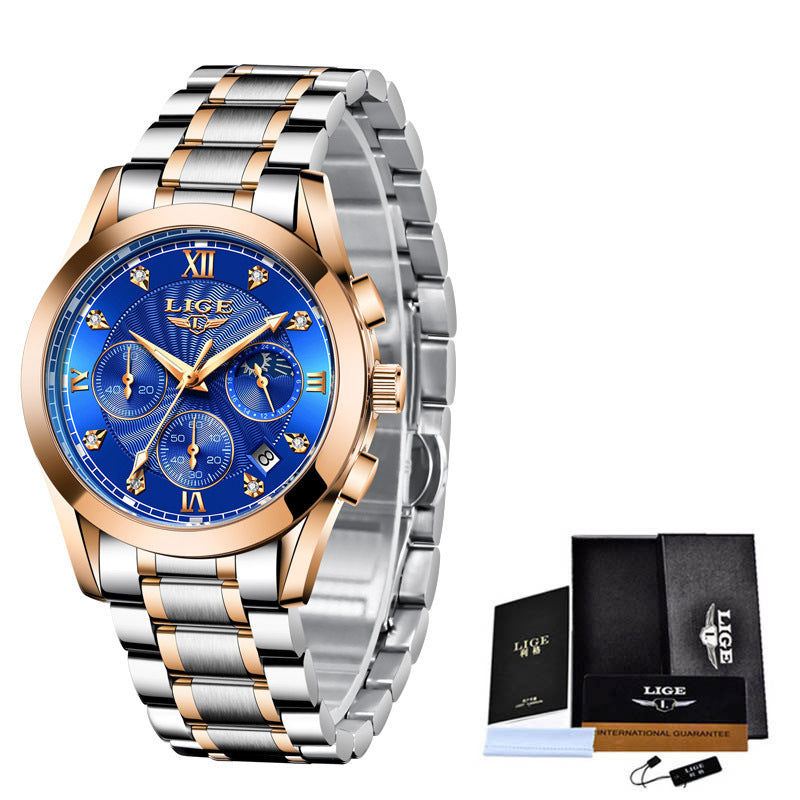 Men's Business Watch Waterproof Watch Stainless Steel Strap
