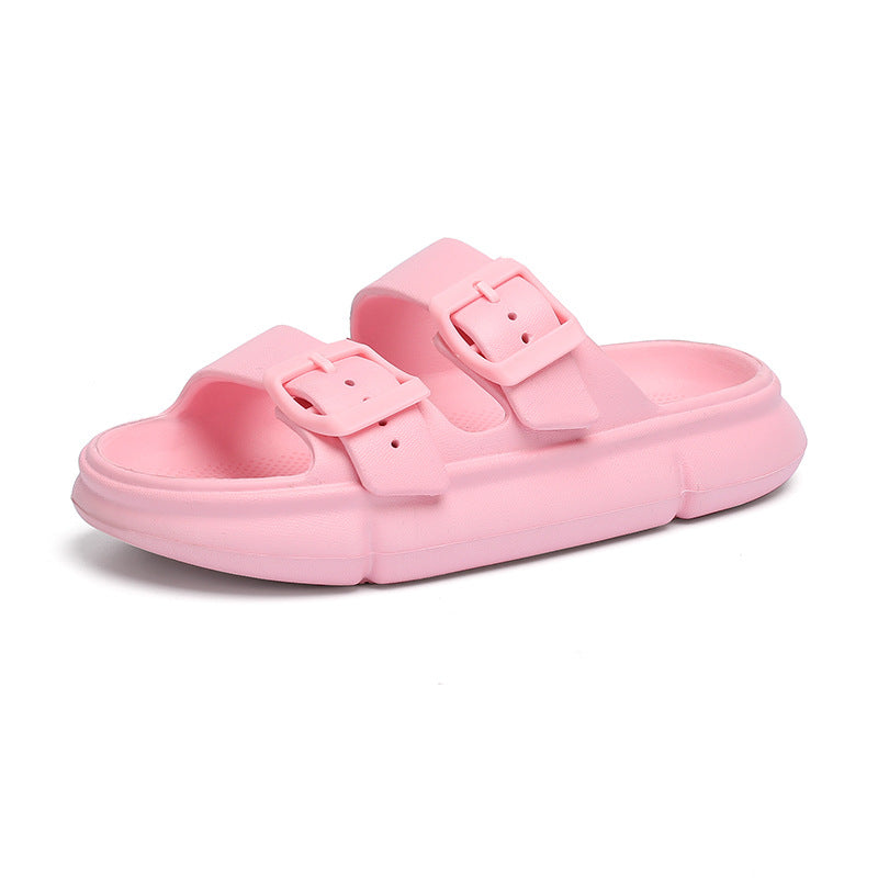 Mens Fashion Simple Solid Color Thick Bottom Sandals