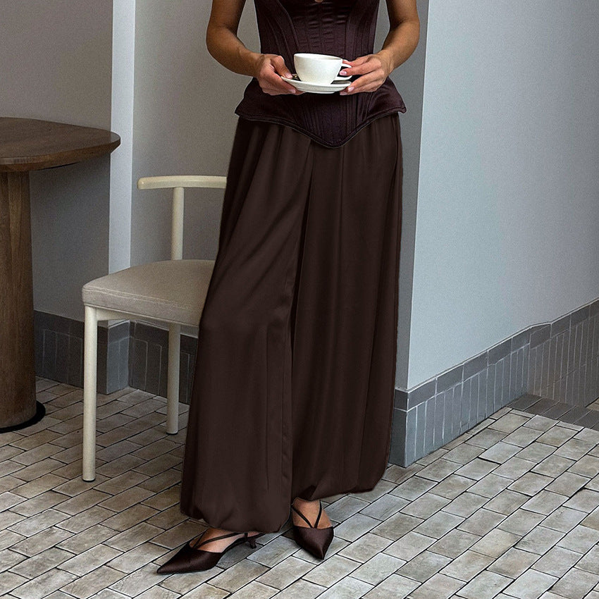 Trendy Satin Bloomers til kvinder i streetstyle