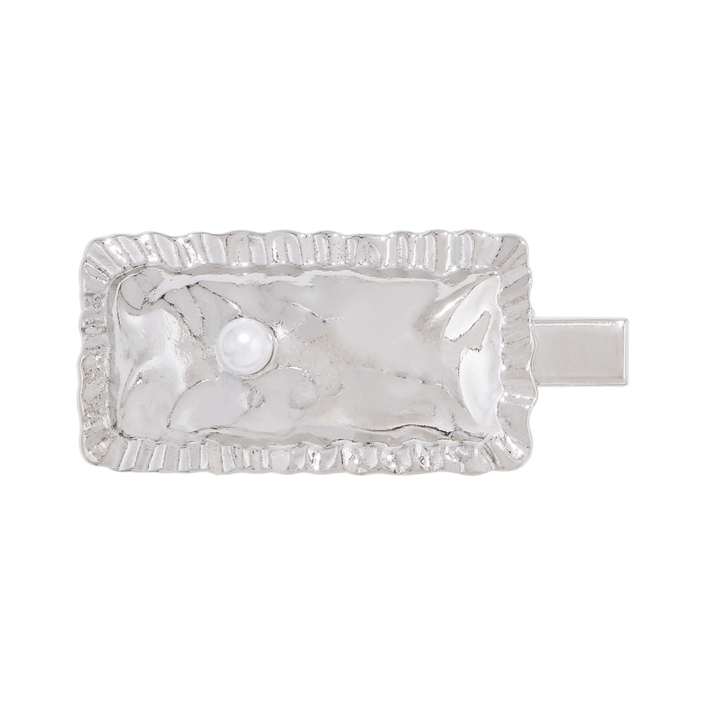 Simple Texture Hairpin Personality Creative Retro Square Hair Accessories