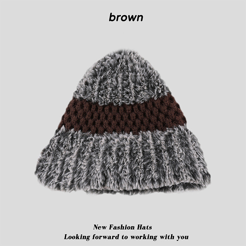 Women's Versatile Knitted Ear Warm Pullover Hat