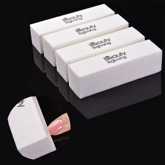Manicure white tofu block polishing strips