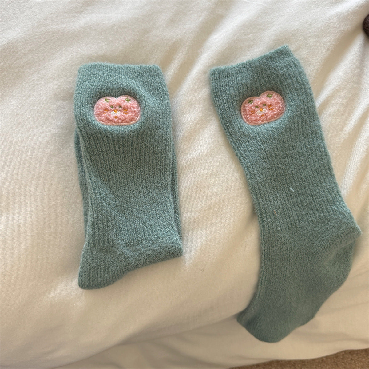 Thickened Winter Wool Socks For Warmth And Cuteness