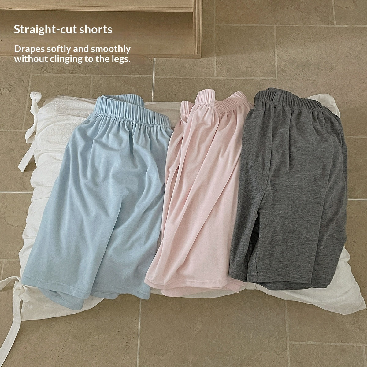 Home Wear Set Cool-to-the-touch V-neck Short-sleeve Shorts Skin-friendly Soft Loose-fitting Pajamas