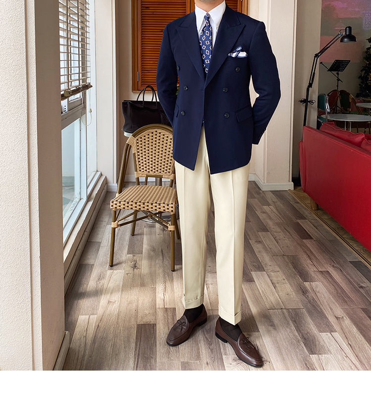 Men's Double Breasted Suit Daily Slim Fit