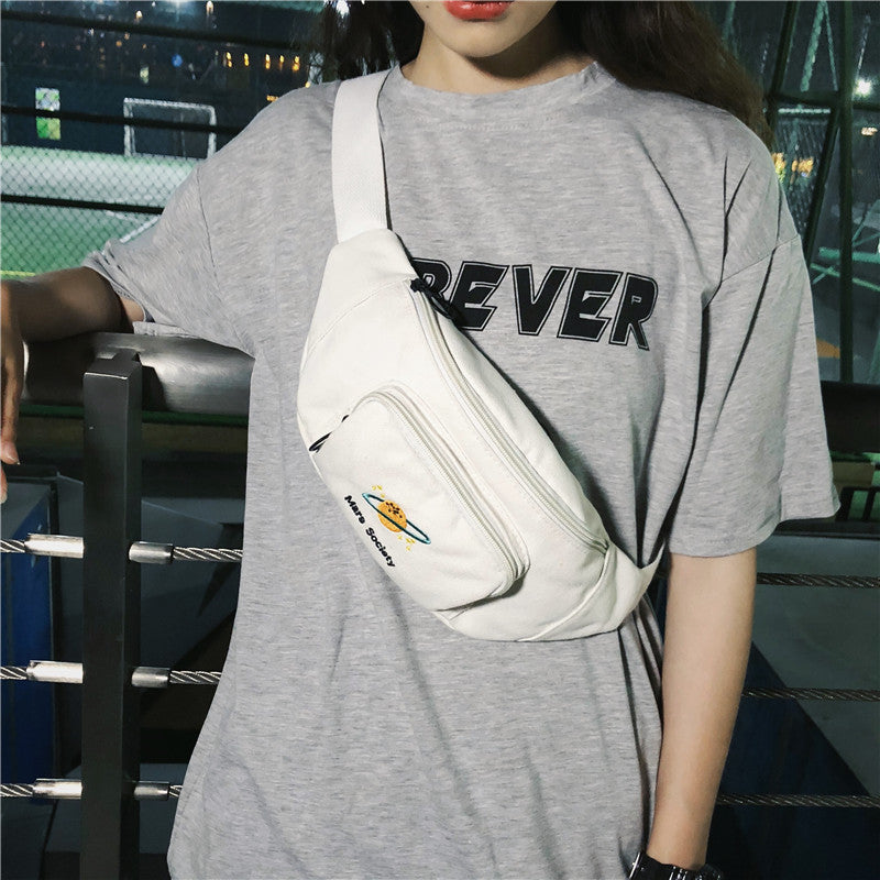 Printed canvas belt